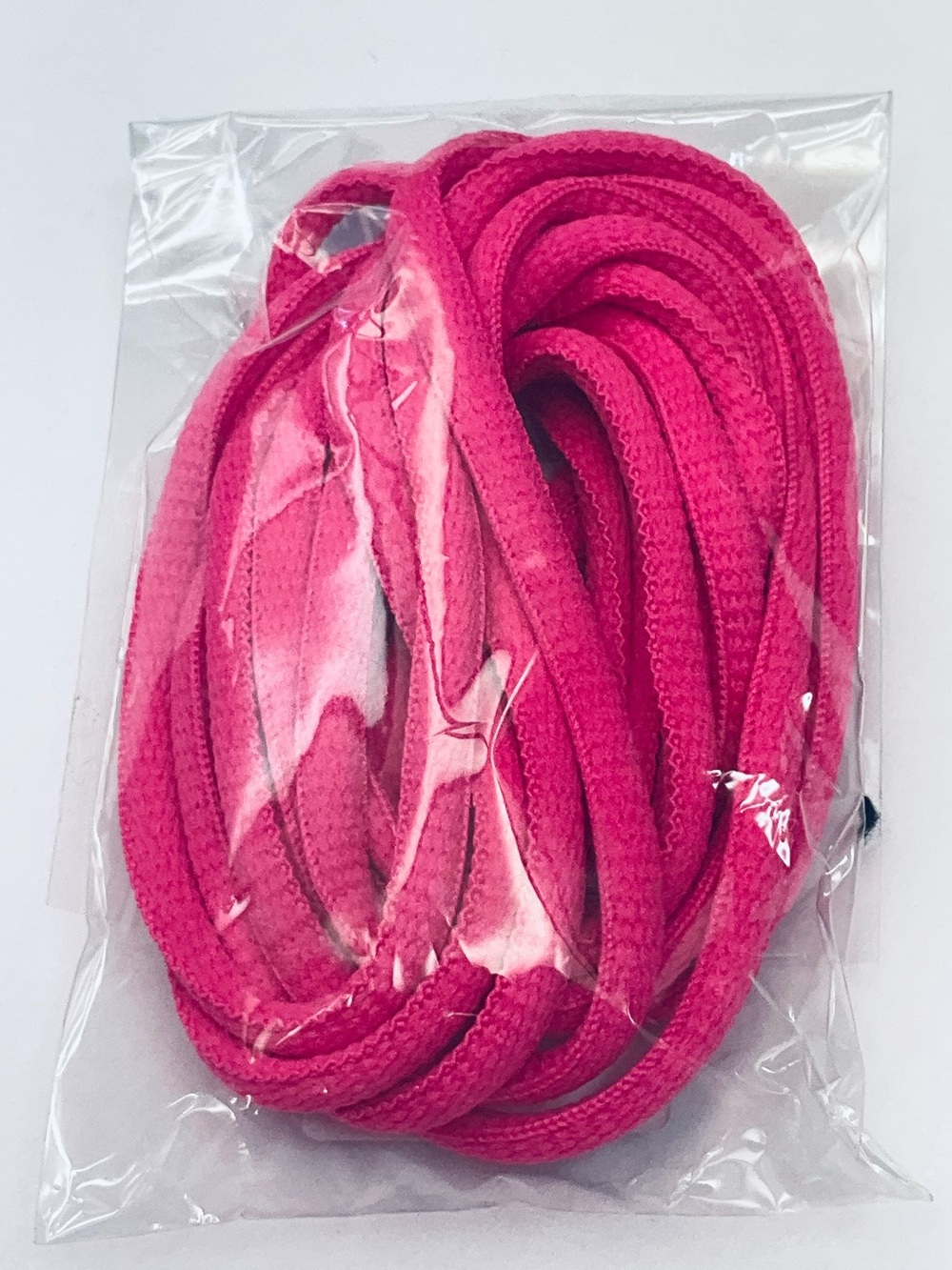 🌼4/$10🌼 NEW Hot Pink Oval Cotton 54 inch Shoelaces